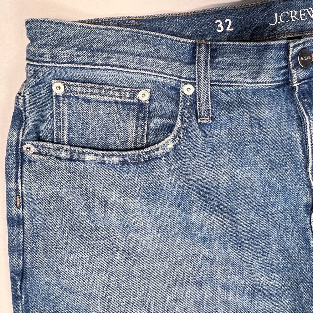 J.CREW Women’s Size 32‎ ‘84 Kyoto Wash Slouchy Distressed Straight Leg Jeans - Picture 5 of 16
